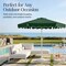 Best Choice Products 7.5ft Patio Market Umbrella with Wavy Trim, Fade-Resistant, Crank & Tilt, Wind Vent
